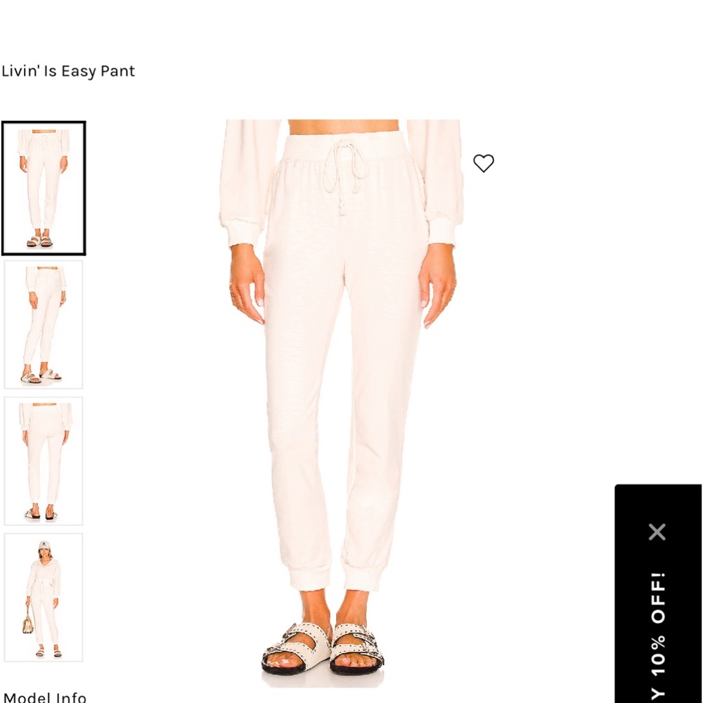 NWT L Space 2 piece lounge set “Livin is Easy”. Size Small